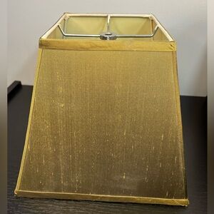 Pottery Barn Gold Silk Square Lamp Shade